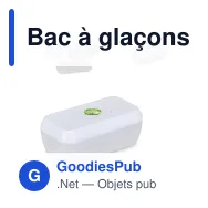Bac à glaçons personnalisable avec bouton poussoir et logo - Push - Miniature 1