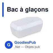 Bac à glaçons personnalisable avec bouton poussoir et logo - Push - Miniature 2