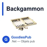 Jeu de backgammon personnalisable avec logo - Backgammon Game Box - Miniature 1