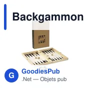 Jeu de backgammon personnalisable avec logo - Backgammon Game Box - Miniature 2