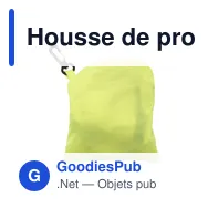 Housse de protection personnalisable pour sac à dos avec logo - Miniature 1