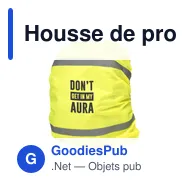 Housse de protection personnalisable pour sac à dos avec logo - Miniature 2