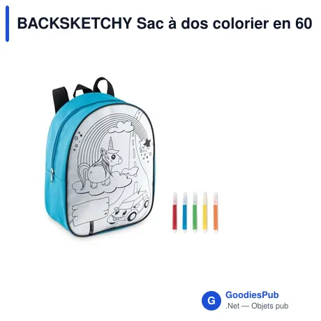 BACKSKETCHY Sac à dos colorier en 600D