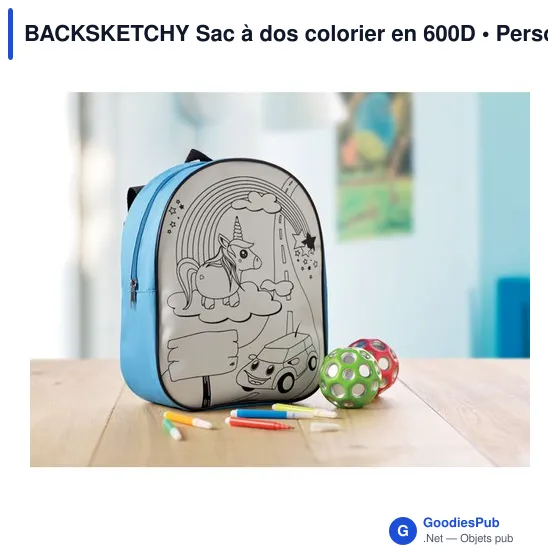 BACKSKETCHY Sac à dos colorier en 600D - Image 4