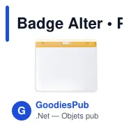 Badge Alter - Miniature 1