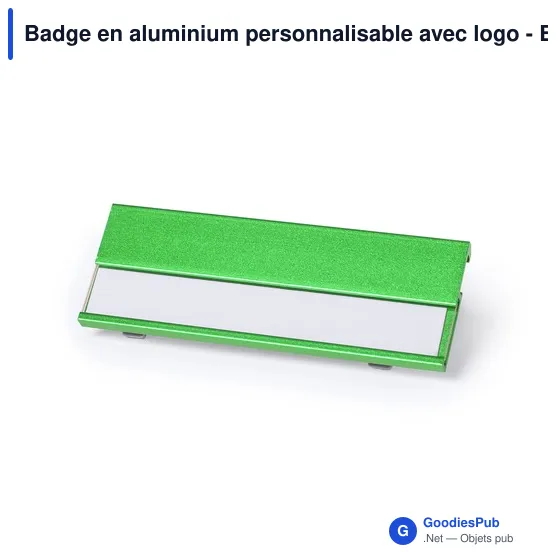 Badge en aluminium personnalisable avec logo - Badge Bindel - Image 9