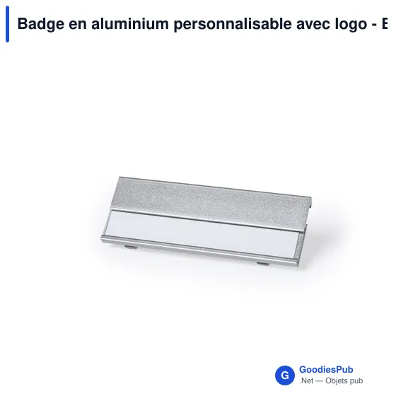 Badge en aluminium personnalisable avec logo - Badge Bindel - Image 10