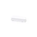 Variante blanc - Badge en aluminium personnalisable avec logo - Badge Bindel