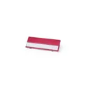 Variante rouge - Badge en aluminium personnalisable avec logo - Badge Bindel