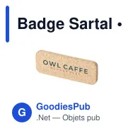 Badge Sartal - Miniature 2