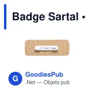 Badge Sartal - Miniature 4