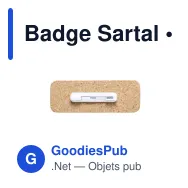 Badge Sartal - Miniature 5