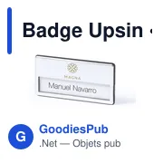 Badge Upsin - Miniature 2
