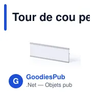 Tour de cou personnalisable avec logo pour événements professionnels - Miniature 1