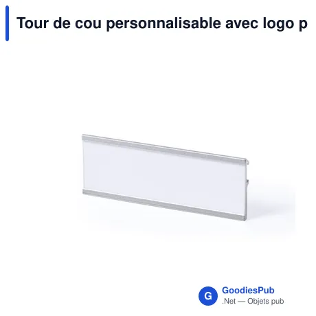 Tour de cou personnalisable avec logo pour événements professionnels