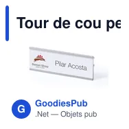 Tour de cou personnalisable avec logo pour événements professionnels - Miniature 2
