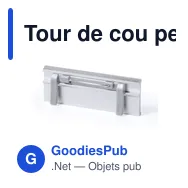 Tour de cou personnalisable avec logo pour événements professionnels - Miniature 3