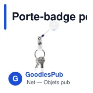 Porte-badge personnalisable avec clip et logo - BadgeClip - Miniature 11