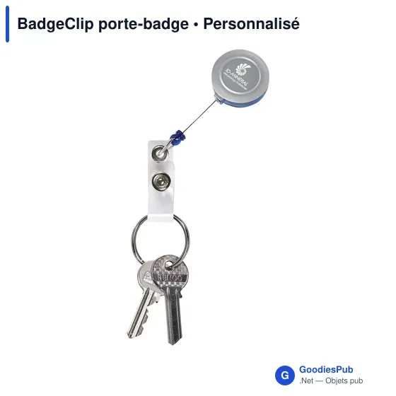 Porte-badge personnalisable avec clip et logo - BadgeClip - Image 11