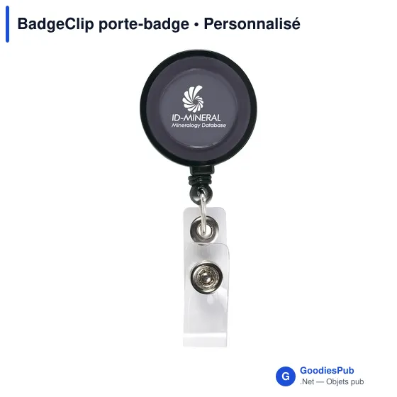 Porte-badge personnalisable avec clip et logo - BadgeClip - Image 6