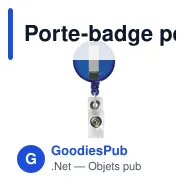 Porte-badge personnalisable avec clip et logo - BadgeClip - Miniature 9