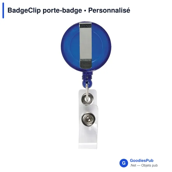 Porte-badge personnalisable avec clip et logo - BadgeClip - Image 9