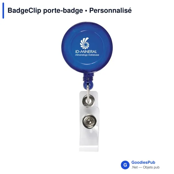 Porte-badge personnalisable avec clip et logo - BadgeClip - Image 10
