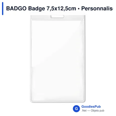 BADGO Badge 7,5x12,5cm