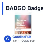 BADGO Badge 7,5x12,5cm - Miniature 3