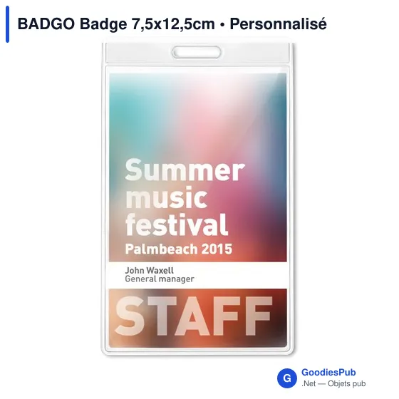BADGO Badge 7,5x12,5cm - Image 3