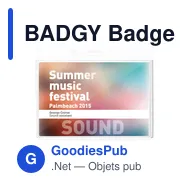 BADGY Badge 10x8 cm - Miniature 3