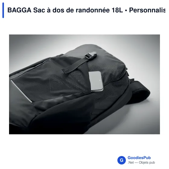 BAGGA Sac à dos de randonnée 18L - Image 4