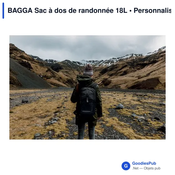 BAGGA Sac à dos de randonnée 18L - Image 7