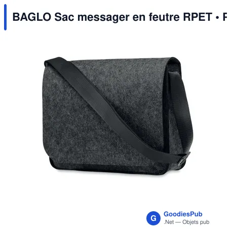 BAGLO Sac messager en feutre RPET
