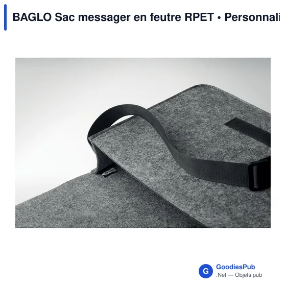 BAGLO Sac messager en feutre RPET - Image 12