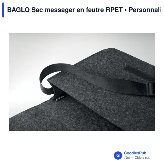 BAGLO Sac messager en feutre RPET - Image 5