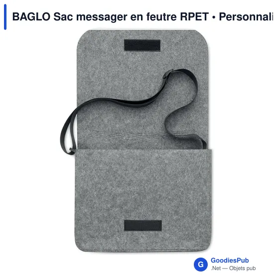 BAGLO Sac messager en feutre RPET - Image 9