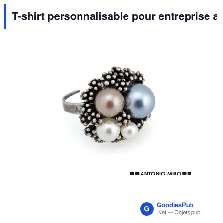 T-shirt personnalisable pour entreprise avec logo