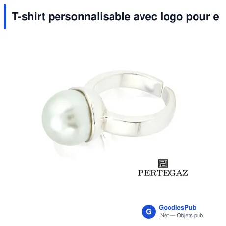 T-shirt personnalisable avec logo pour entreprises et événements
