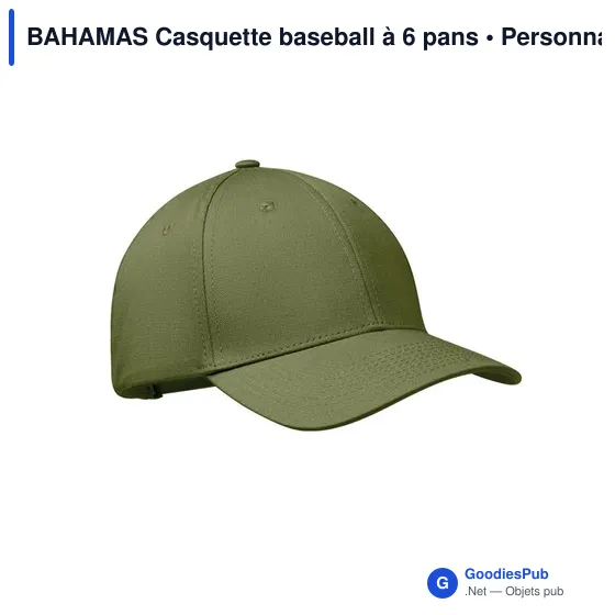 BAHAMAS Casquette baseball à 6 pans - Image 1