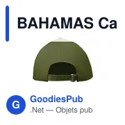 BAHAMAS Casquette baseball à 6 pans - Miniature 2