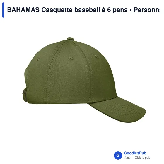 BAHAMAS Casquette baseball à 6 pans - Image 3