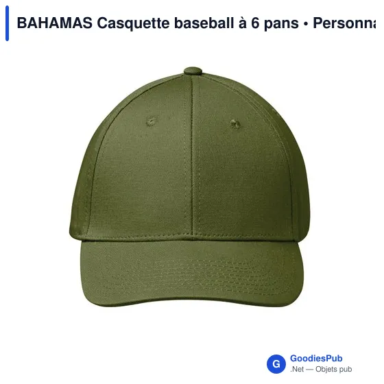 BAHAMAS Casquette baseball à 6 pans - Image 4