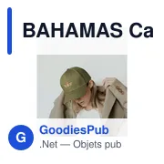 BAHAMAS Casquette baseball à 6 pans - Miniature 6