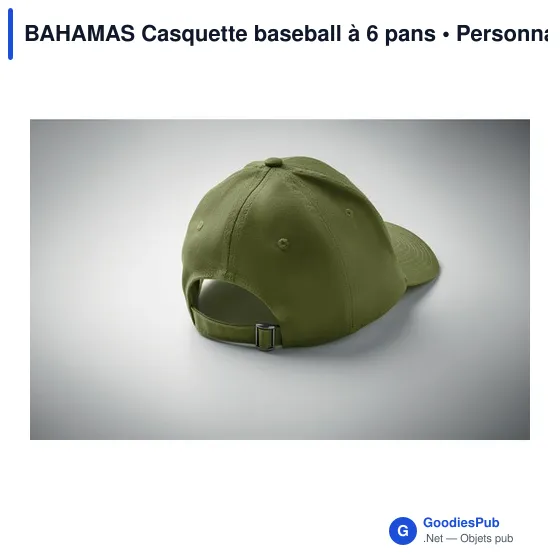 BAHAMAS Casquette baseball à 6 pans - Image 8