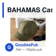 BAHAMAS Casquette baseball à 6 pans - Miniature 10