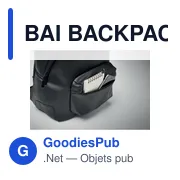 BAI BACKPACK Sac à dos en PU souple - Miniature 6