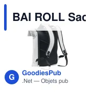 BAI ROLL Sac à dos enroulable en PU - Miniature 2