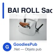 BAI ROLL Sac à dos enroulable en PU - Miniature 6