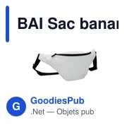 BAI Sac banane en PU souple - Miniature 1